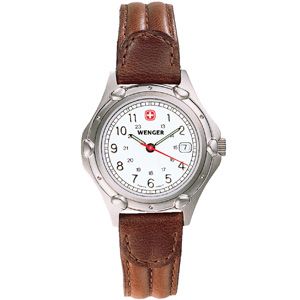 Wenger® Ladies Brown Standard Issue Military Time Watch