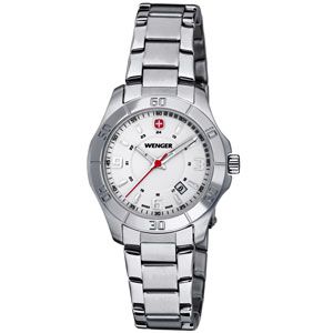 Wenger® Ladies Alpine White Dial Stainless Steel Bracelet Watch