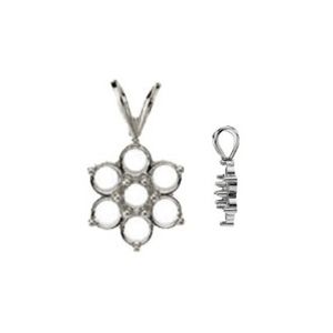 7-Stone Cluster Pendant