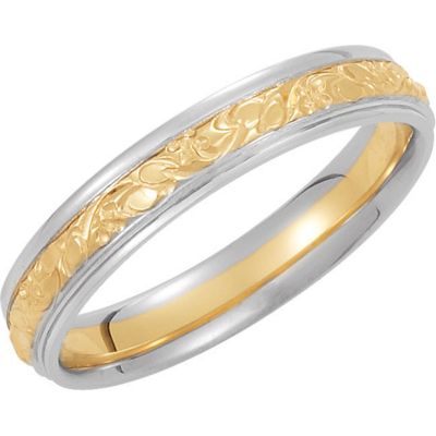 4mm Two-Tone Comfort-Fit Design Band