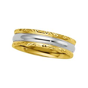 6mm Two-Tone Comfort-Fit Design Band