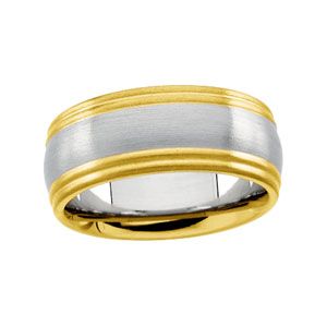 8mm Two-Tone Comfort-Fit Band
