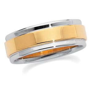 7.5mm Two-Tone Comfort-Fit Band