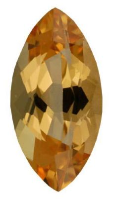 Marquise Genuine Golden Precious Topaz (Black Box)