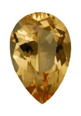 Pear Genuine Golden Precious Topaz (Black Box)