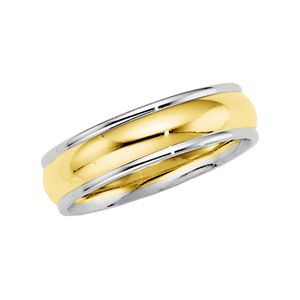 6mm Two-Tone Comfort-Fit Band