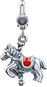 Enamel Carousel Horse Charm