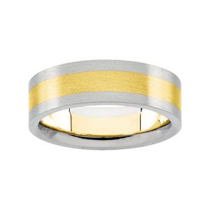 6mm Two-Tone Comfort-Fit Band