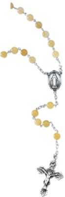 Yellow Jade Rosary