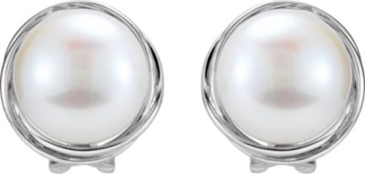 Omega Clip Earrings for Pearl
