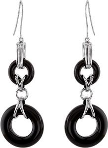Genuine Onyx Earrings