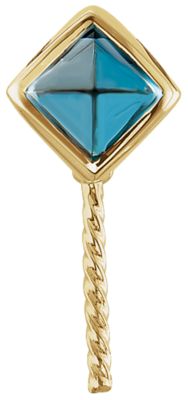 Genuine London Blue Topaz Pendant