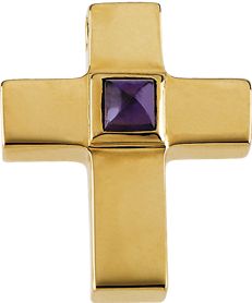 Genuine Amethyst Cross