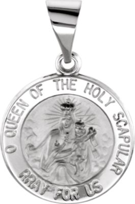 Hollow Round Scapular Medal