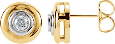 I₁ G-H Diamond Fricton Post Stud Earrings