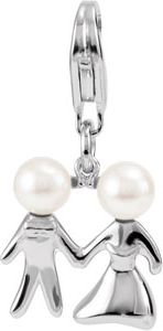 Freshwater Cultured Pearl Wedding Charm