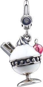 Enamel Ice Cream Sundae Charm