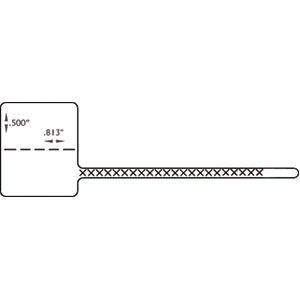2mil White Rattail UPCA Barcode Label