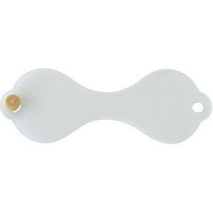 Arch Crown Ring Tags Frosted Snap-Lock Ring Tags