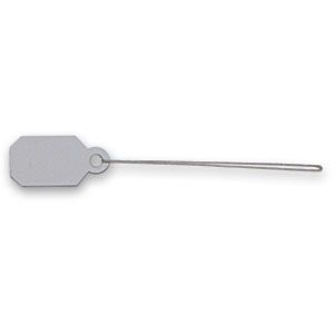 Silver Plastic String Tags