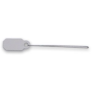 Silver Plastic String Tags