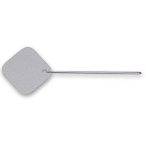 Silver Plastic String Tags