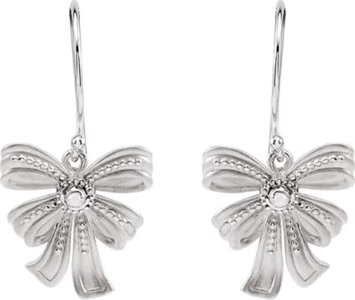 Vintage-Inspired Bow Design Dangle Earrings