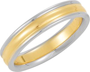 4mm Two-Tone Comfort Fit Design Band