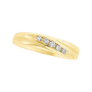 1/10 ct tw Diamond Duo Band