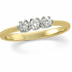 1/3 ct tw Diamond 3-Stone Ring