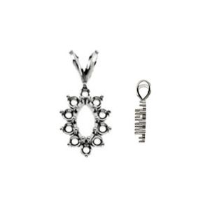 11-Stone Marquise Cluster Pendant