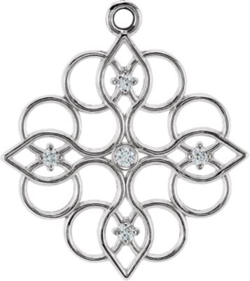 Decorative Dangle Component with Jump Ring