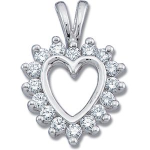 1/3 ct tw Diamond Heart Pendant