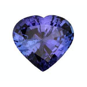 Heart Genuine Tanzanite (Black Box)