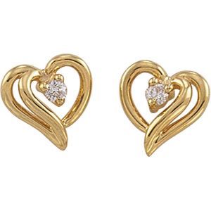 Heart Design Earring Mounting 