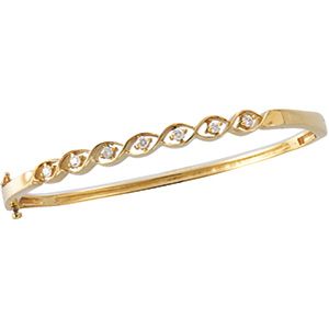 1/4 ct tw Diamond Bangle Bracelet