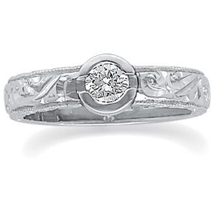 Hand Engraved Ring Mounting
