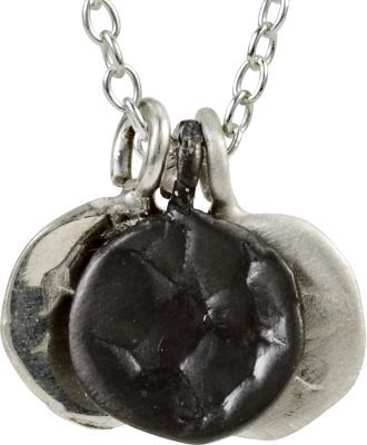 Textured Multi-Disc Fashion Necklace