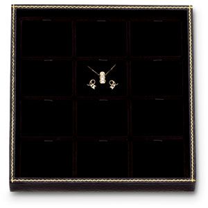 12 Plain Pad Tray, Black 