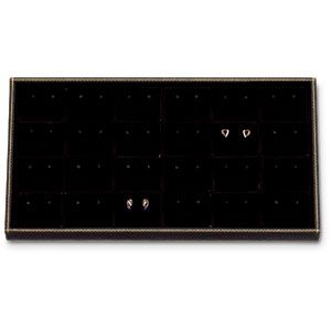 24 Stud Earring Tray, Black