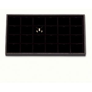 24 Pendant / Earring Tray, Black 