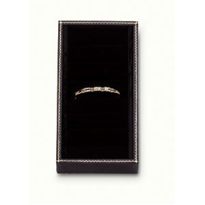 6 Slot Bangle Bracelet Tray, Black