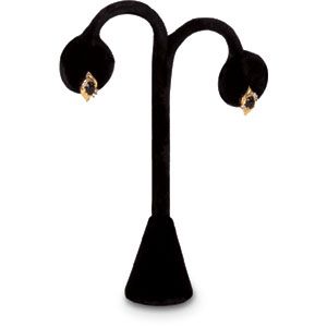 Tall Drop Earring Stand, Black 