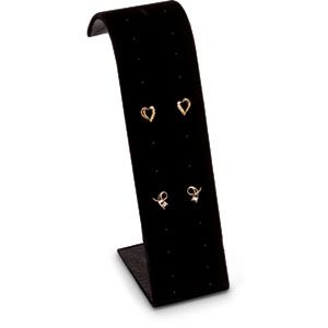 Black Velvet 12 Pr. Vertical Earring Stand