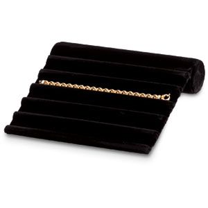 Black Velvet 6 Slot Bracelet Ramp Display