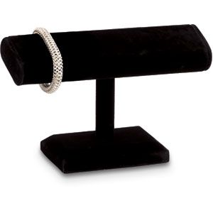 Black Velvet Oval Bracelet Bar