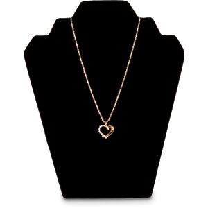 Black Velvet Necklace Neckform Easel