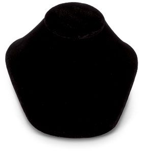 Black Velvet Necklace Bust