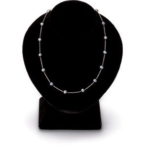 Black Velvet Necklace Bust