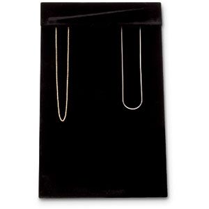 Black Velvet 12 Hook Chain Display Pad with Flap